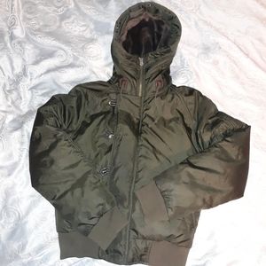 Polo Ralph Lauren hooded bomber jacket down feathe